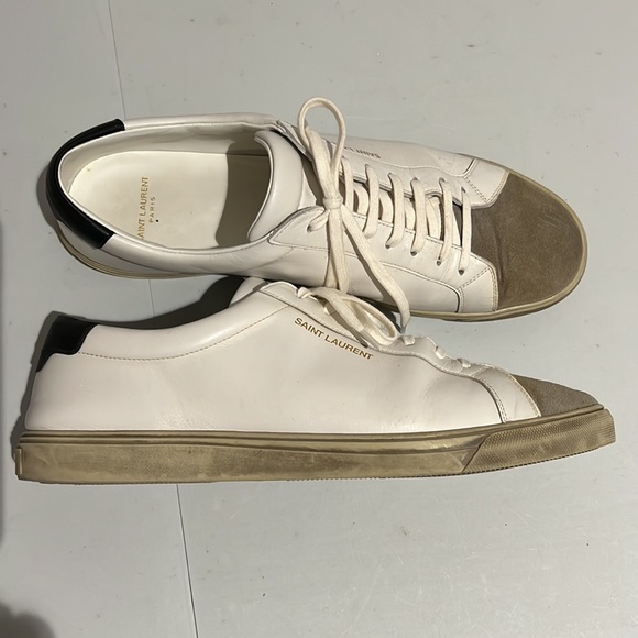 Mens Saint Laurent Andy Low Top Sneaker - Picture 2 of 5